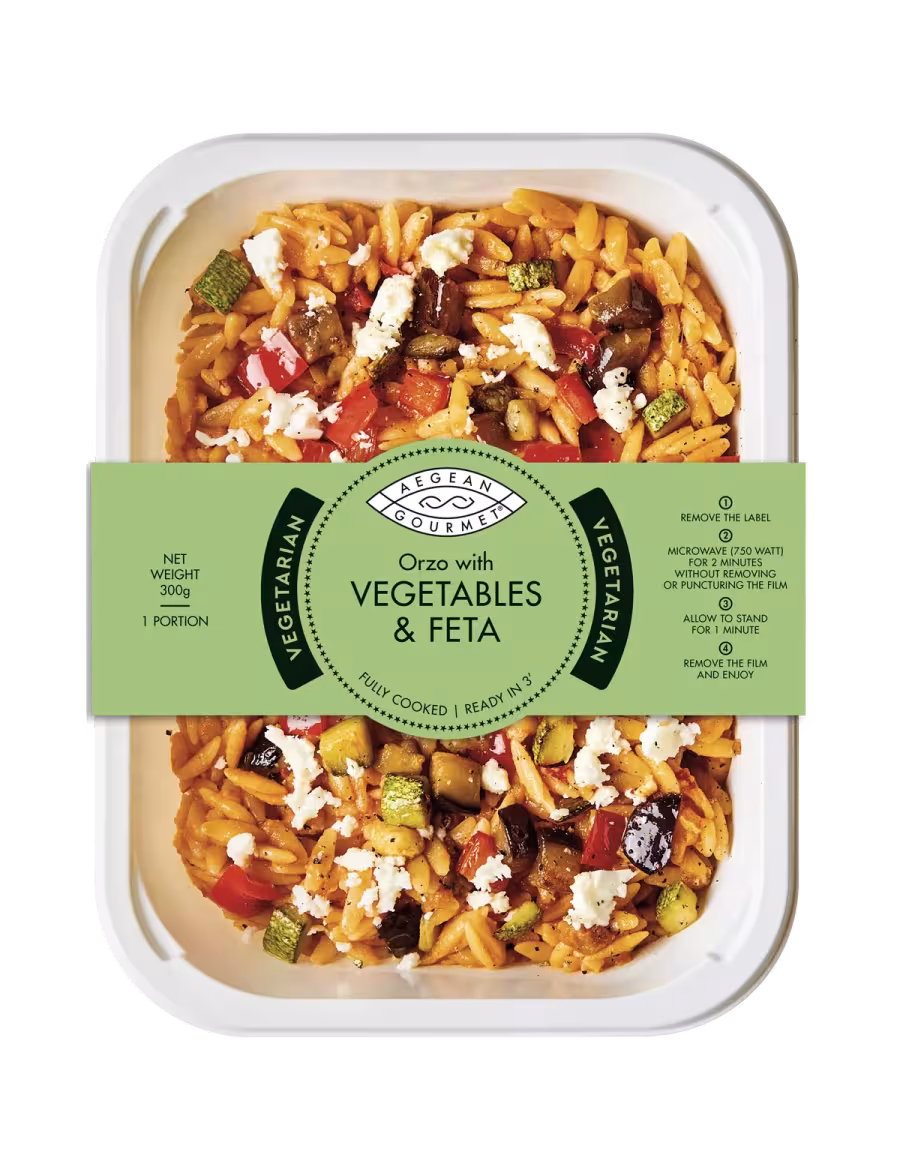 Orzo with VEGETABLES & FETA