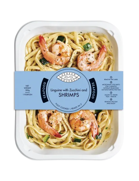 Linguine with Zucchini and SHRIMPS